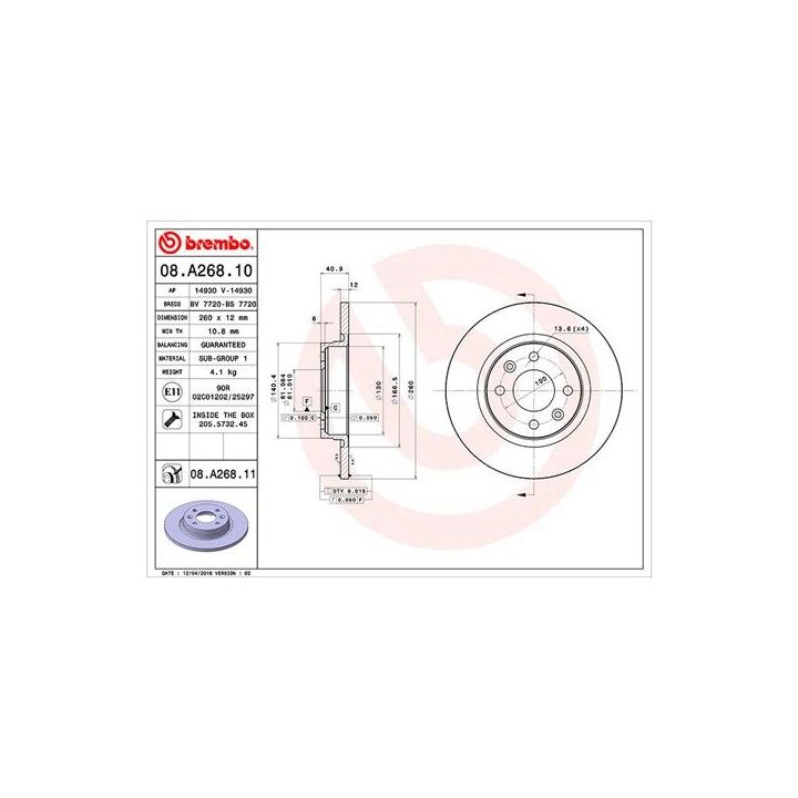 Stabdžių diskas MAGNETI MARELLI 360406061300