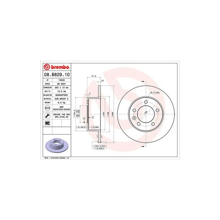 Stabdžių diskas MAGNETI MARELLI 360406106500