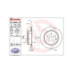 Stabdžių diskas MAGNETI MARELLI 360406110100