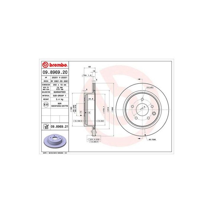 Stabdžių diskas MAGNETI MARELLI 360406110100