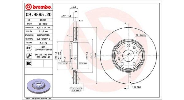 Stabdžių diskas MAGNETI MARELLI 360406110200