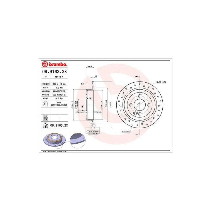 Stabdžių diskas MAGNETI MARELLI 360406110902