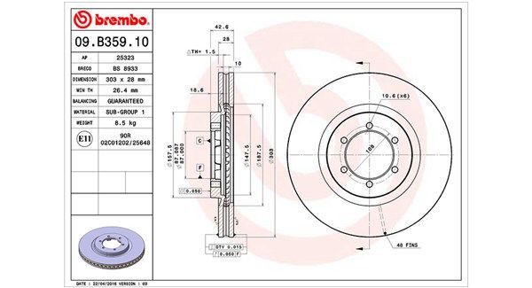 Stabdžių diskas MAGNETI MARELLI 360406115900