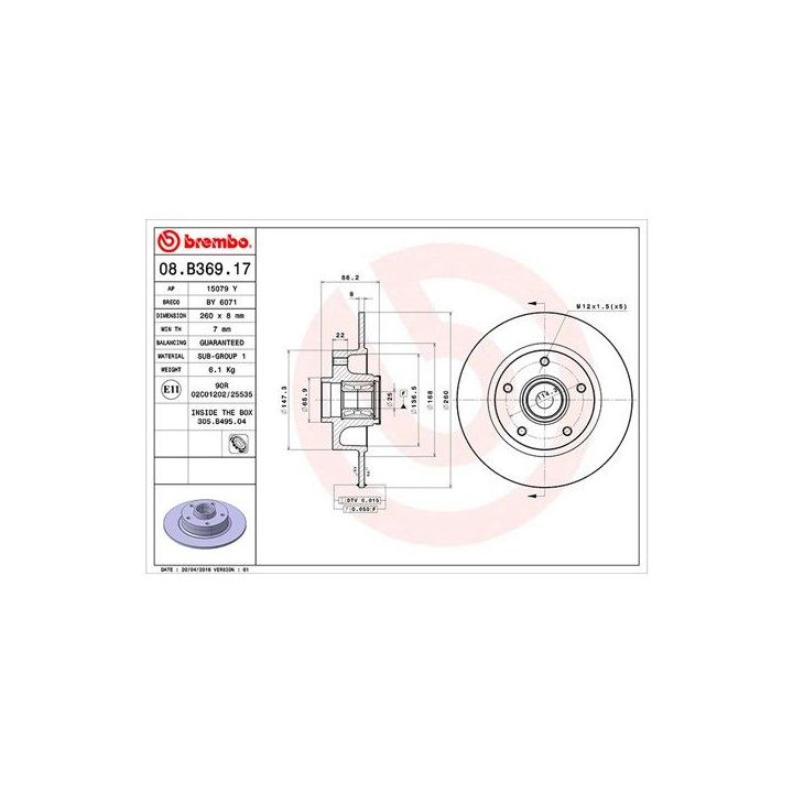 Stabdžių diskas MAGNETI MARELLI 360406119000
