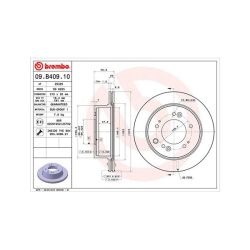Stabdžių diskas MAGNETI MARELLI 360406120600