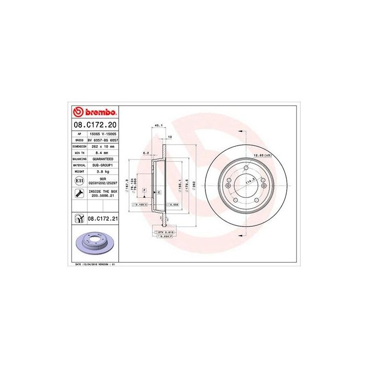 Stabdžių diskas MAGNETI MARELLI 360406121600
