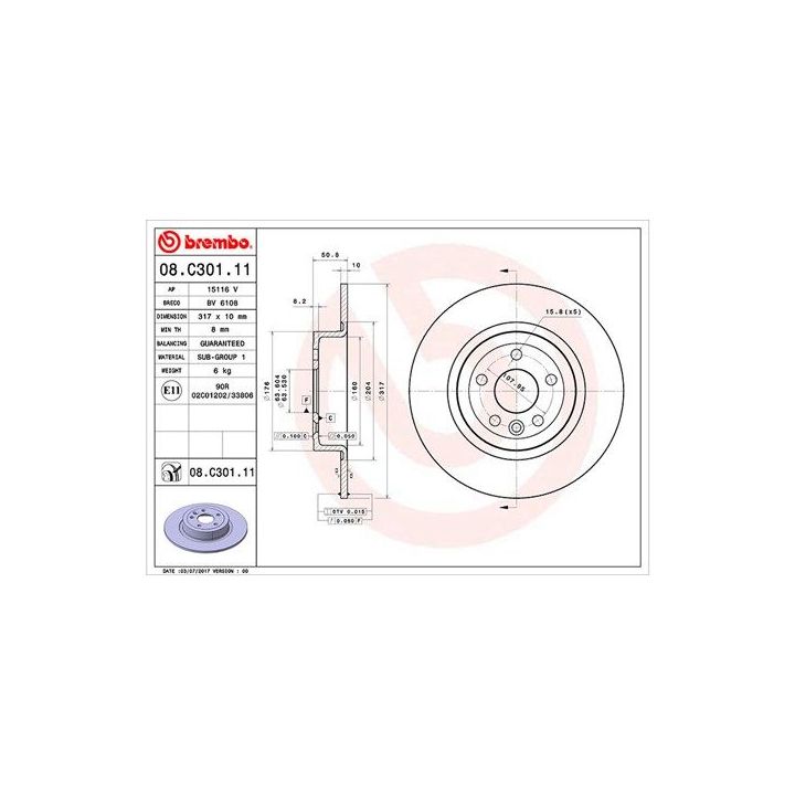 Stabdžių diskas MAGNETI MARELLI 360406138801