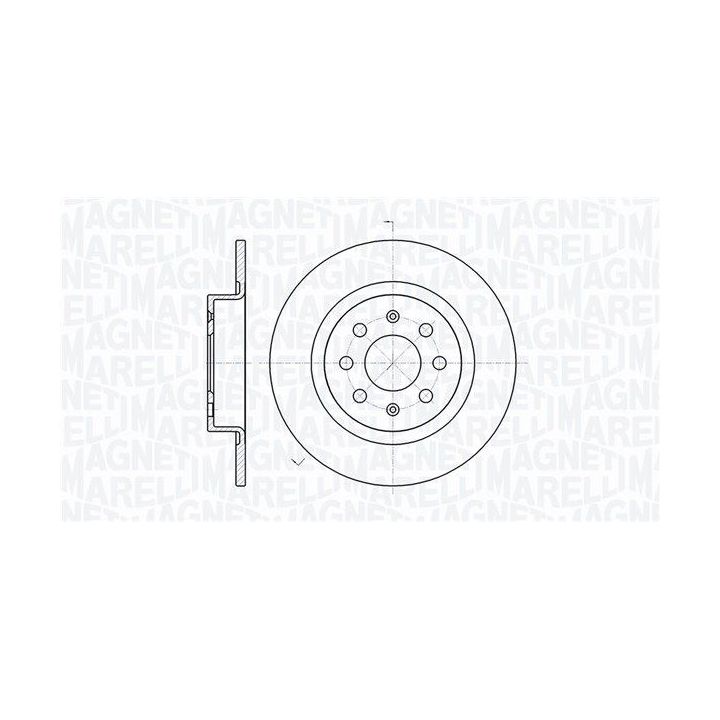 Stabdžių diskas MAGNETI MARELLI 361302040119
