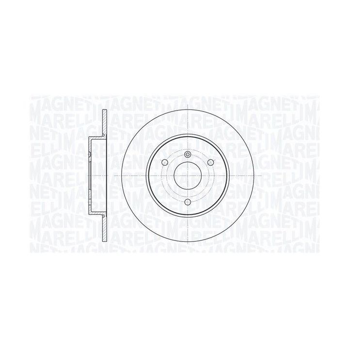 Stabdžių diskas MAGNETI MARELLI 361302040131