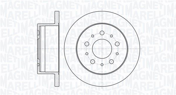 Stabdžių diskas MAGNETI MARELLI 361302040133