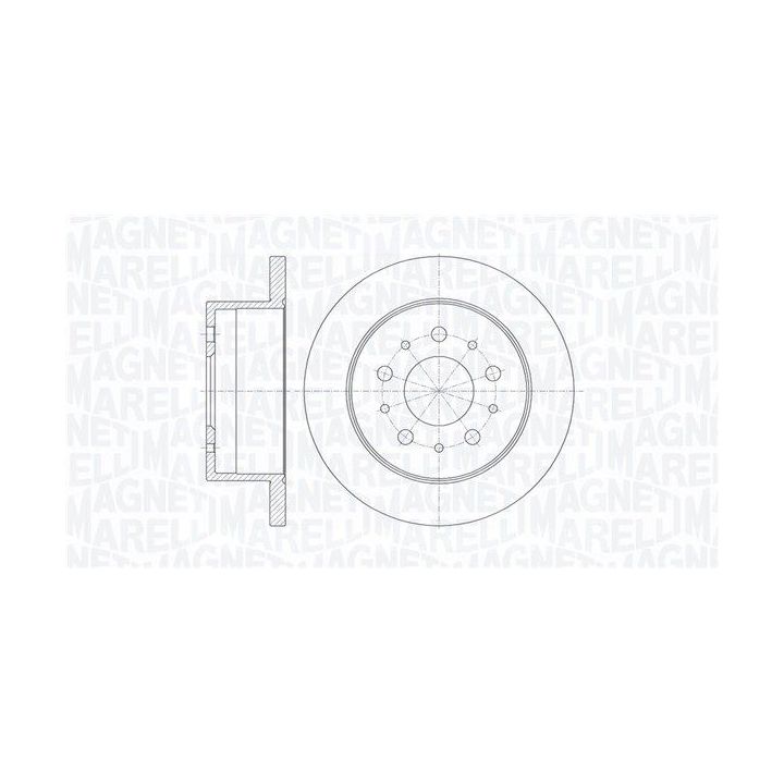 Stabdžių diskas MAGNETI MARELLI 361302040137