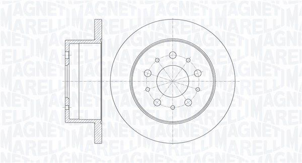 Stabdžių diskas MAGNETI MARELLI 361302040137