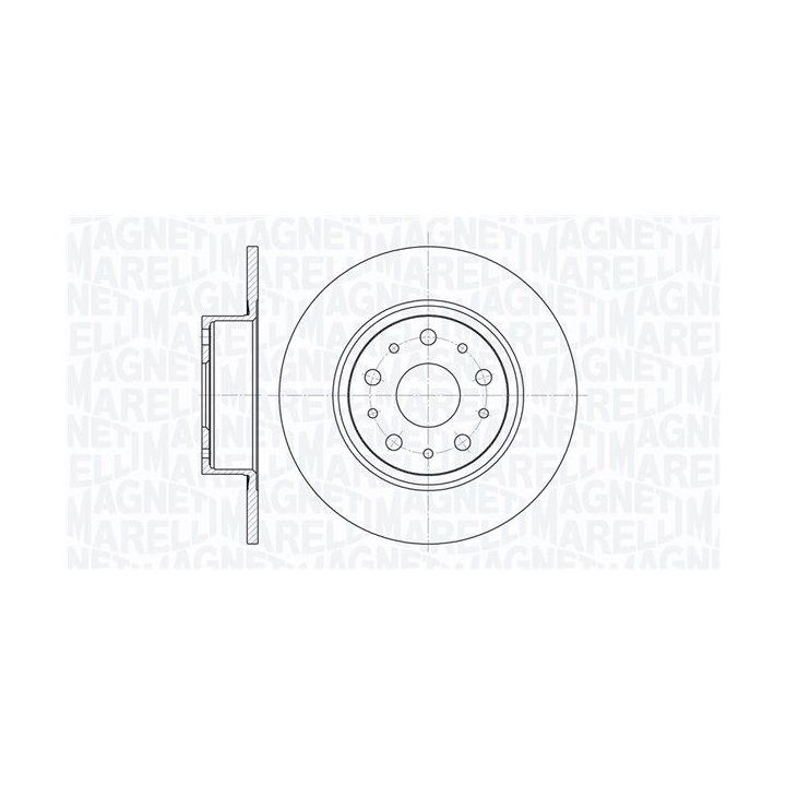 Stabdžių diskas MAGNETI MARELLI 361302040155