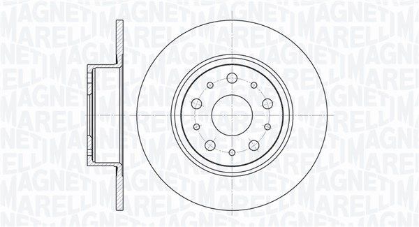 Stabdžių diskas MAGNETI MARELLI 361302040155
