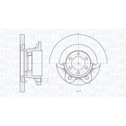 Stabdžių diskas MAGNETI MARELLI 361302040157