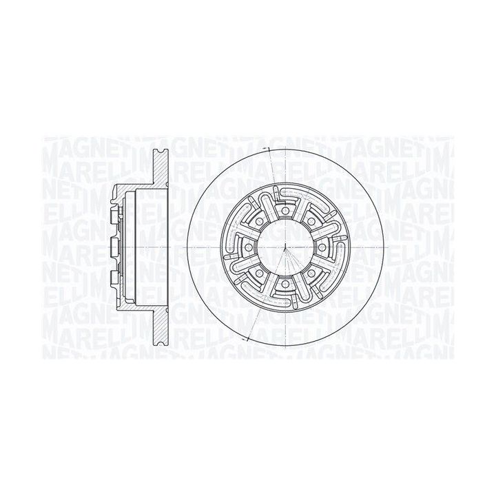 Stabdžių diskas MAGNETI MARELLI 361302040159