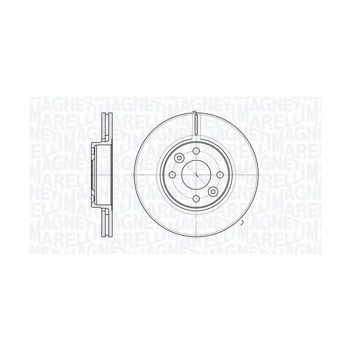 Stabdžių diskas MAGNETI MARELLI 361302040162
