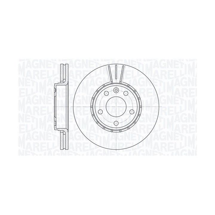 Stabdžių diskas MAGNETI MARELLI 361302040164