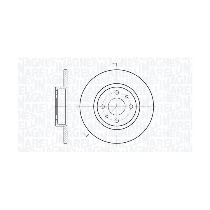 Stabdžių diskas MAGNETI MARELLI 361302040167