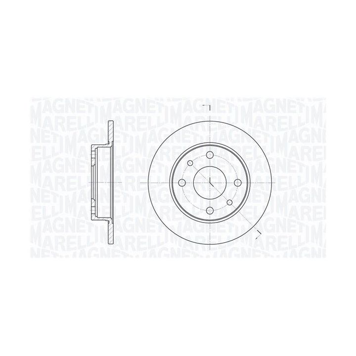 Stabdžių diskas MAGNETI MARELLI 361302040169