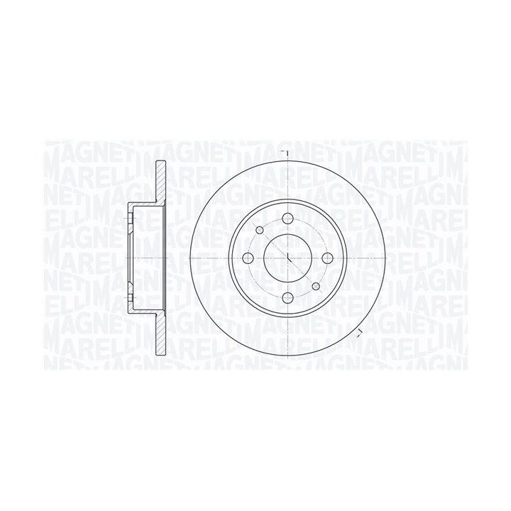 Stabdžių diskas MAGNETI MARELLI 361302040175