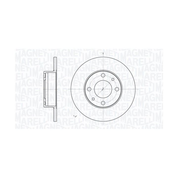 Stabdžių diskas MAGNETI MARELLI 361302040181