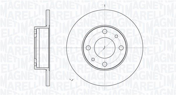 Stabdžių diskas MAGNETI MARELLI 361302040181