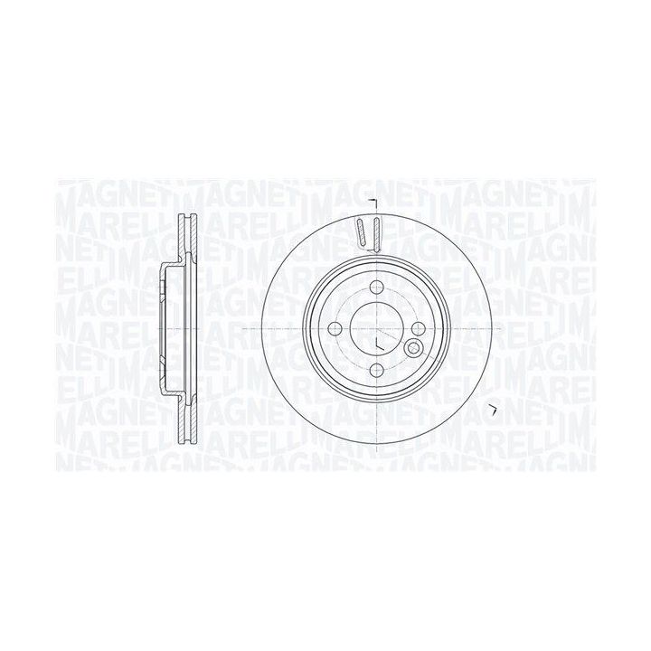 Stabdžių diskas MAGNETI MARELLI 361302040182