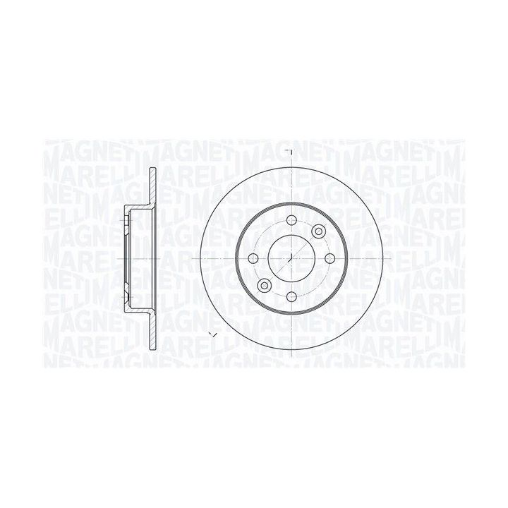 Stabdžių diskas MAGNETI MARELLI 361302040183