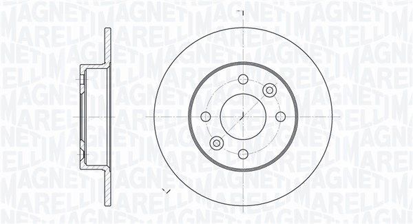Stabdžių diskas MAGNETI MARELLI 361302040183