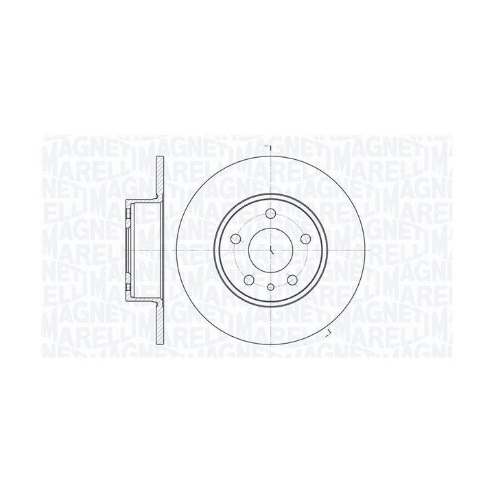 Stabdžių diskas MAGNETI MARELLI 361302040185