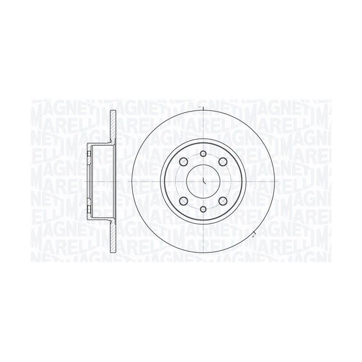 Stabdžių diskas MAGNETI MARELLI 361302040187