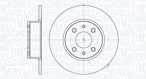 Stabdžių diskas MAGNETI MARELLI 361302040187