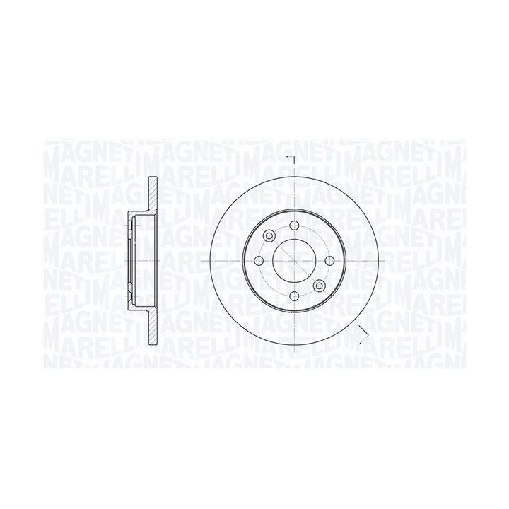 Stabdžių diskas MAGNETI MARELLI 361302040191