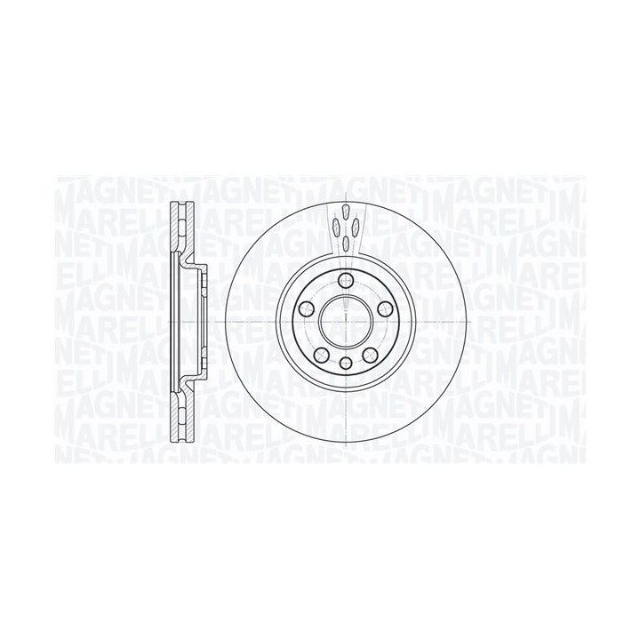 Stabdžių diskas MAGNETI MARELLI 361302040200