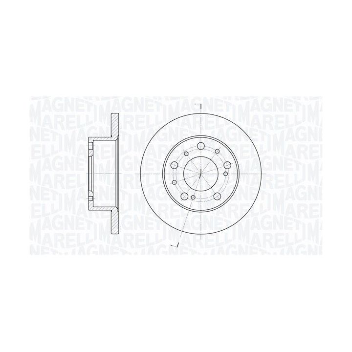 Stabdžių diskas MAGNETI MARELLI 361302040211
