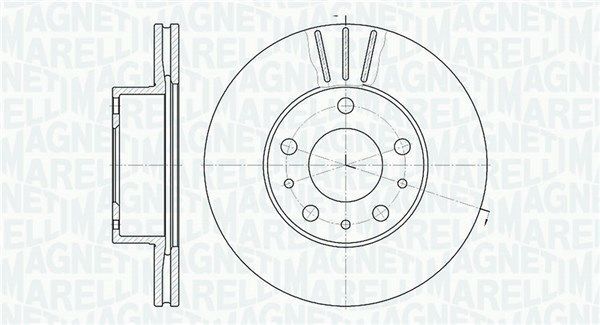 Stabdžių diskas MAGNETI MARELLI 361302040230