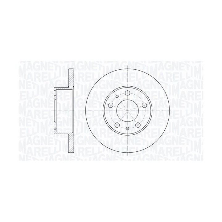 Stabdžių diskas MAGNETI MARELLI 361302040237