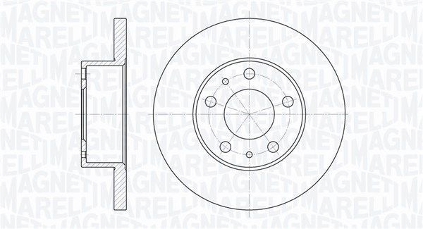 Stabdžių diskas MAGNETI MARELLI 361302040237