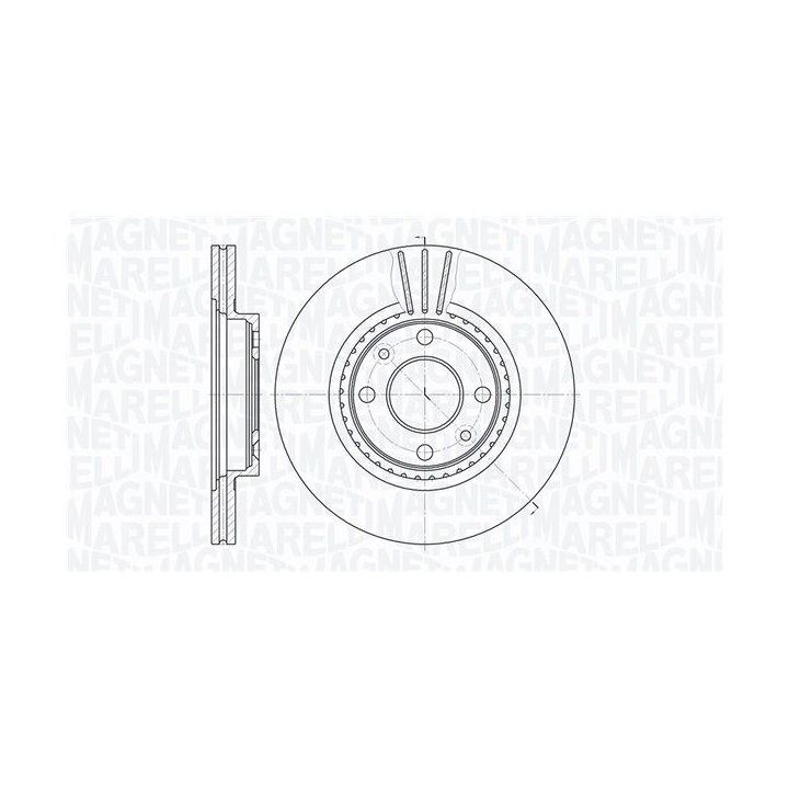 Stabdžių diskas MAGNETI MARELLI 361302040240