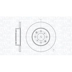 Stabdžių diskas MAGNETI MARELLI 361302040243