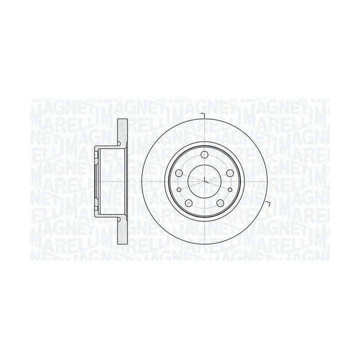 Stabdžių diskas MAGNETI MARELLI 361302040251