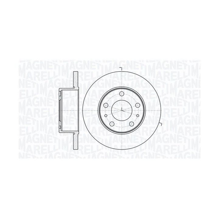 Stabdžių diskas MAGNETI MARELLI 361302040253