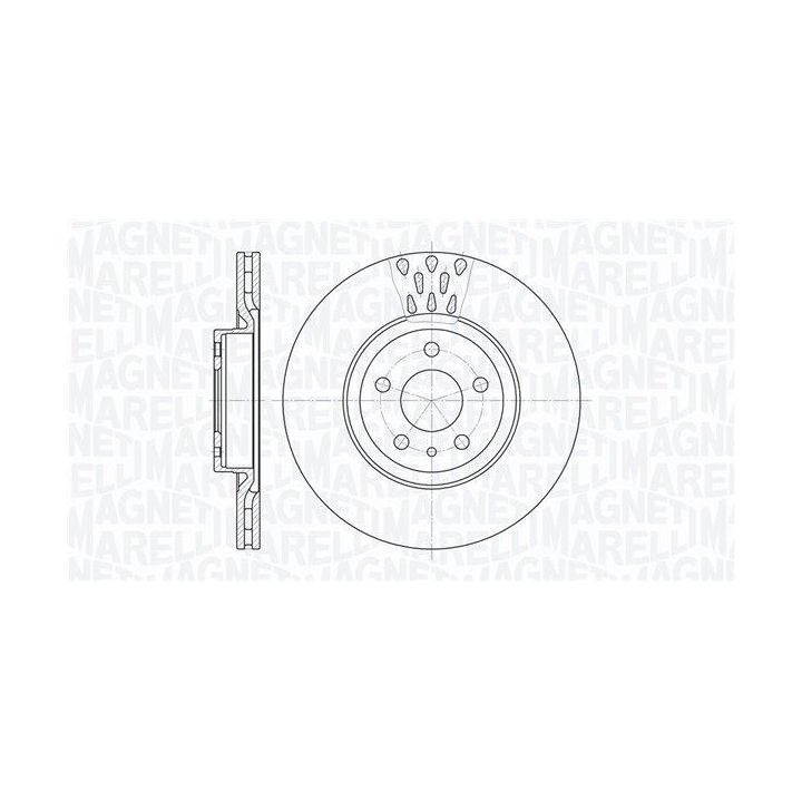 Stabdžių diskas MAGNETI MARELLI 361302040258