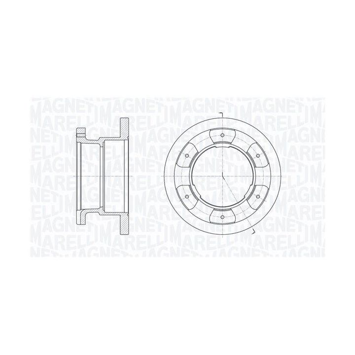 Stabdžių diskas MAGNETI MARELLI 361302040263