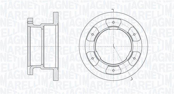 Stabdžių diskas MAGNETI MARELLI 361302040263
