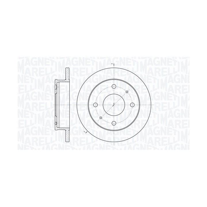 Stabdžių diskas MAGNETI MARELLI 361302040265