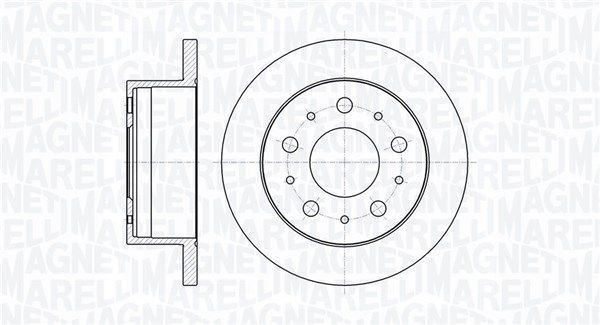 Stabdžių diskas MAGNETI MARELLI 361302040271