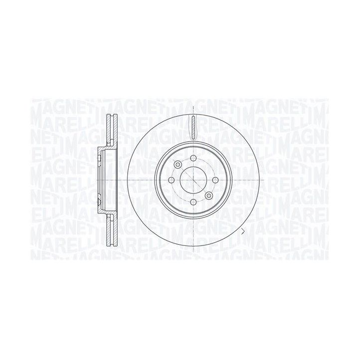 Stabdžių diskas MAGNETI MARELLI 361302040272