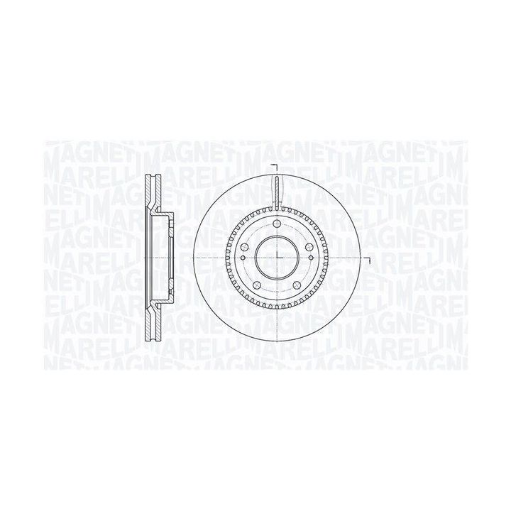 Stabdžių diskas MAGNETI MARELLI 361302040310